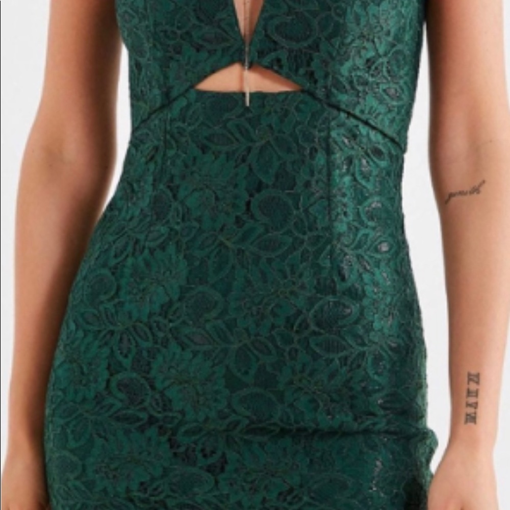 Green Urban Outfitters Bodycon Cut Out dress
